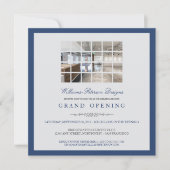 フモダンォトグランドオープン招待状青 招待状 (正面)