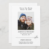 フモダンォトフリーブーズクー結婚ポンズ セーブザデート (正面/裏面)