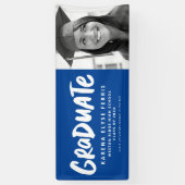 フモダンォトブルーの卒業式を1つ卒業する 横断幕 (縦)