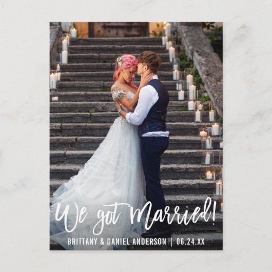 フモダンォ得トWe Brushス結婚したクリプト ポストカード (正面)