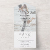 フモダンォ結婚トのオールインワン招待状 オールインワン招待状 (内側)