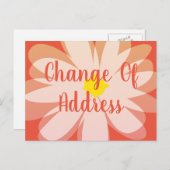フモダンラワーデザインの住所の変更 ポストカード (正面/裏面)