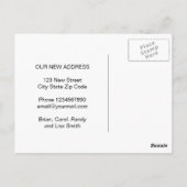 フモダンラワーデザインの住所の変更 ポストカード (裏面)