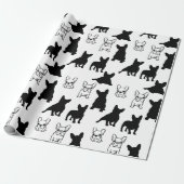 フモダンレンフランスのチブルドッグ ラッピングペーパー (アンロールド)