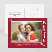 フモダン最高のレンドズ・ガレンティンの日のベスティー写真 シーズンポストカード (正面/裏面)