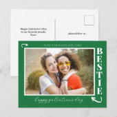 フモダン最高のレンドズ・ガレンティンの日のベスティー写真 シーズンポストカード (正面/裏面)