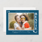 フモダン最高のレンドズ・ガレンティンの日のベスティー写真 シーズンポストカード (正面/裏面)