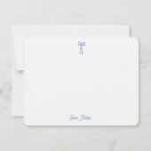 フュアーブルーコケットボウブライダルカスタム ノートカード (正面)