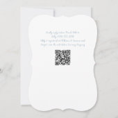 フュアーブルーボウブライダルシャワー 招待状 (裏面)