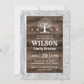 フュスティック年間ファミリー懇親会ヴィンテージ木枠 招待状 (正面)