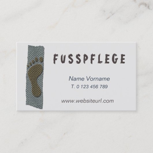 フュスフレッジ 名刺 (正面)