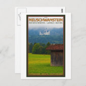 フュッセン – アファールのシュロスヌシュワンシュタイン ポストカード (正面/裏面)