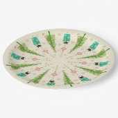 フュディオクチンのホリデースパークルキャッツ ペーパープレート (アングル)