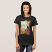 フュルカ・オーバーアルプ スイスアルプス鉄道の旅 Tシャツ (正面フル)