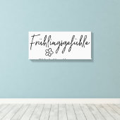 フュルリンゲフュール，ドイツ語，春熱 キャンバスプリント (インサイチュ (ウッドフロア))