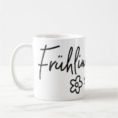 フュルリンゲフュール，ドイツ語，春熱 コーヒーマグカップ (左)