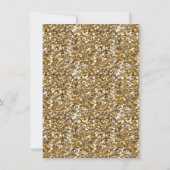 フューシャピンクとゴールドのブライズシャワー 招待状 (裏面)