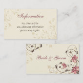 フューシャ水仙と小麦 エンクロージャーカード (正面/裏面)