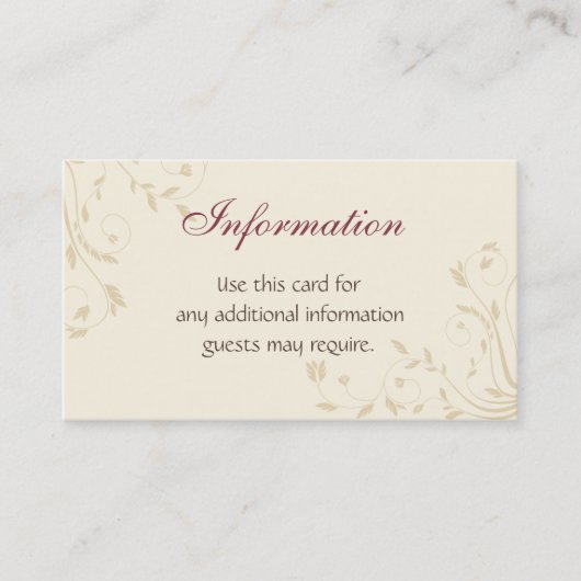 フューシャ水仙と小麦 エンクロージャーカード (正面)