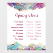 フューシャ アクアマリン オパール デザイン 営業時間 ウィンドウサイン (シート)