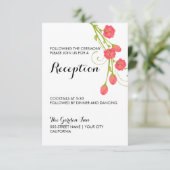 フューシャ ガーデン ローズ - 受付カード 招待状 (スタンド正面)