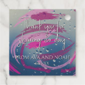 フューシャ＆ソフトピンクの筆致 サンクス フェイバータグ (裏面)