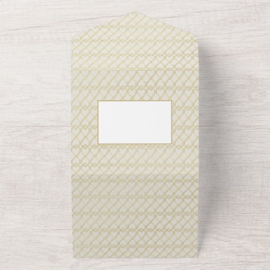 フューシャ フラワーの結婚式招待状と披露宴 オールインワン招待状 (外側)