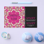 フューシャ ボヘミアンチャクラ マッサージセラピスト ヨガ チラシ (シングル)