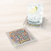 「フュージョンチャーム」 ガラスコースター (アングル)