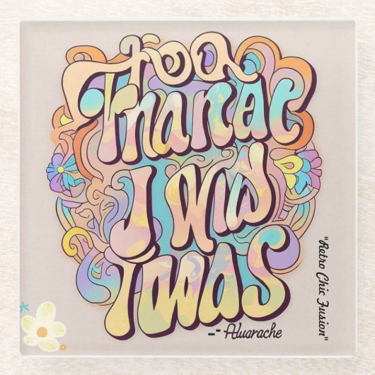 「フュージョンチャーム」 ガラスコースター (正面)