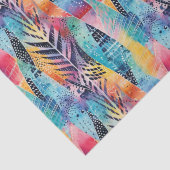 フュージョン調和カラフル：水彩ろうけつ染め絞 薄葉紙 (詳細)