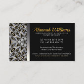 フュージョンv3シルバーブラック金ゴールドバロック 名刺 (裏面)