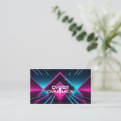 フューチャリスティック サイバー テク ノーシン スウェイブ DJ 名刺 (スタンド正面)