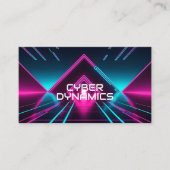 フューチャリスティック サイバー テク ノーシン スウェイブ DJ 名刺 (正面)