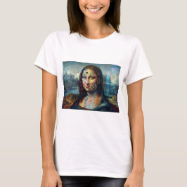 フューチャリスティック モナリザ レディース Tシャツ