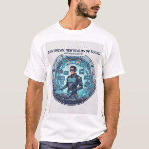 フューチャリスティックDJラボTシャツ - 科学とサウンドの融合 Tシャツ