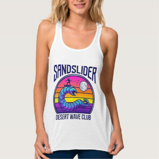 フューチャリスト デザートワーム サーフクラブ シンセウェーブ Tシャツ