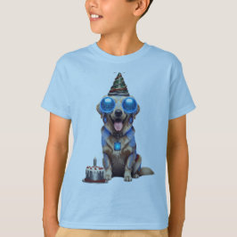 フューチャーなゴールデンレトリーバー 誕生日 男の子 Tシャツ