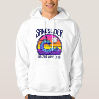 フューチャーなデザートワームサーフクラブシンセウェーブTシャツ パーカ