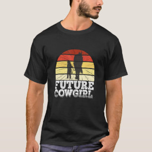 フューチャーカウガール ウエスタン カウガール ハルター 馬 馬術 Tシャツ