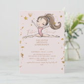 フューチャーギムナスト赤面ベビーシャワー招待状 招待状 (スタンド正面)