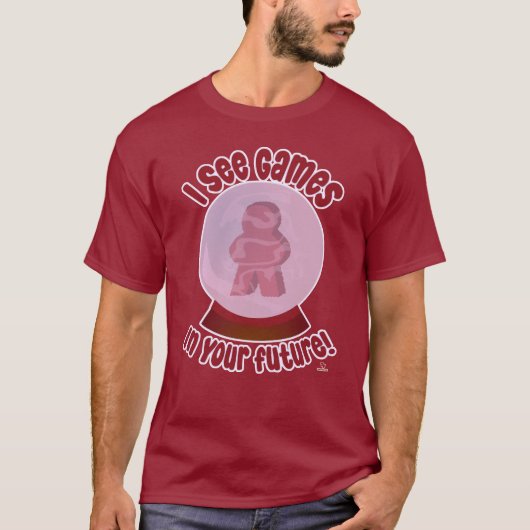 フューチャーゲームズの水晶玉ホビースローガン Tシャツ (正面)