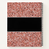 フューチャーナースメディカルピンクグリッターパーソナライズされた ノートブック (裏面)