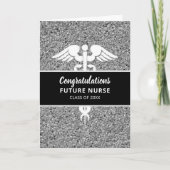 フューチャーナース大学院医学研究科ブラックシルバーグリッター カード (正面)