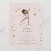 フューチャーバレリーナ赤面ベビーシャワーII 招待状 (正面/裏面)