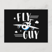 フューチャーパイロット - 子供と飛行機に乗る - 飛行機好き ポストカード (正面)