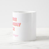 フューチャーブロードウェイスター引用文 パーソナライズされた ジャンボコーヒーマグカップ (正面)