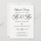 フューチャーミスターミセスリハーサルディナー招待状 招待状 (正面)