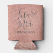 フューチャーミセスバラ金ゴールド赤面ピンクスパークルグリッター 缶クーラー (裏面)