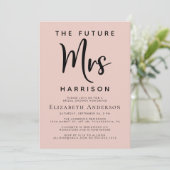 フューチャーミセス赤面ピンクブライダルシャワー 招待状 (スタンド正面)